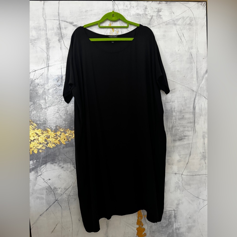 Eileen Fisher Elegant Black Dress sz Small